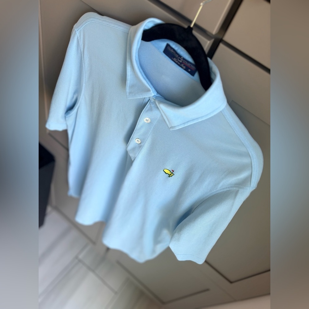 Brand New | Masters Clubhouse Collection Polo Made in Italy Sky Blue Augusta | M - Picture 9 of 16
